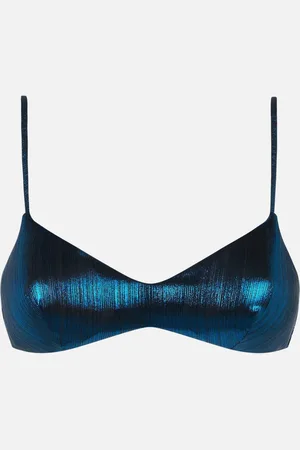 MC2 SAINT BARTH Woman Lamina Blue Bralette Top
