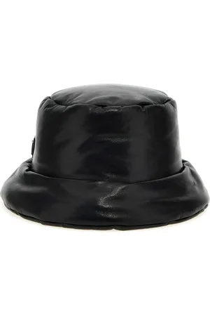 Prada Leather Logo Hat