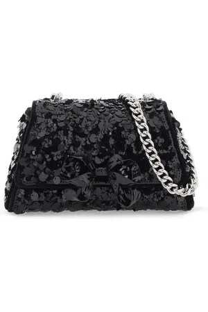 Self-Portrait Sequined Bow Mini Shoulder Bag