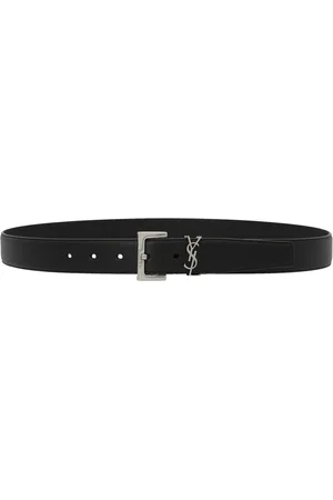 Saint Laurent Cassandre Leather Belt