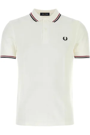 Fred Perry White Piquet Polo Shirt