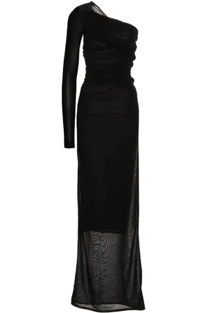 Saint Laurent One-sleeve Long Dress