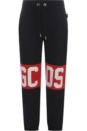 GCDS Trousers bande Logo In Cotton