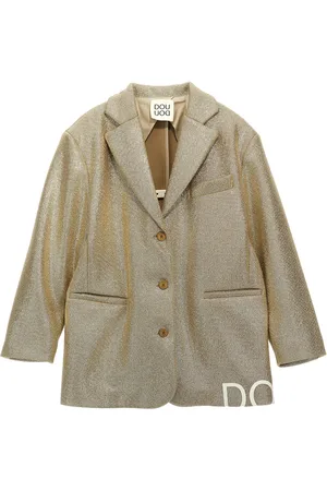 DOUUOD Laminated Single-breasted Blazer