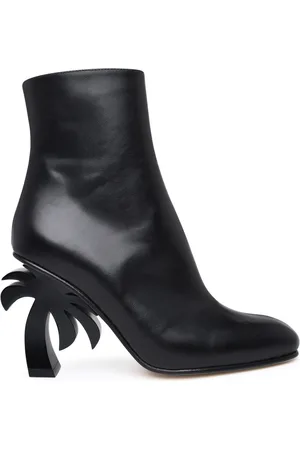Palm Angels Leather Ankle Boots