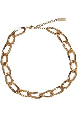 Saint Laurent Logo Detailed Chainlink Necklace