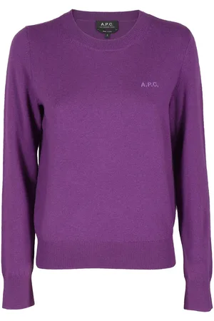 A.P.C. A. P.C. Logo Embroidered Crewneck Jumper Sweater