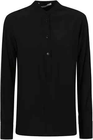Stella McCartney Band-collar Long Sleeved Blouse