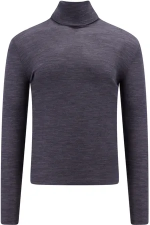 Saint Laurent Wool Cassandre Turtleneck