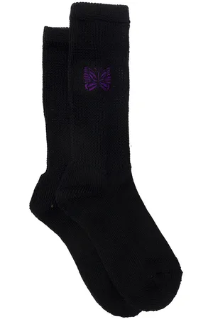 Pins & Needles High-socks With Jacquard Logo In Wool Blend Man