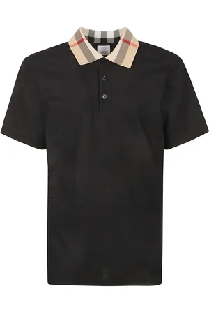 Burberry Check Collar Polo Shirt