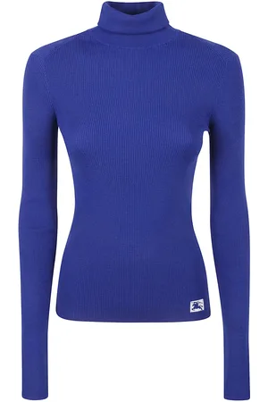 Burberry Logo Detail Slim Turtleneck Sweater