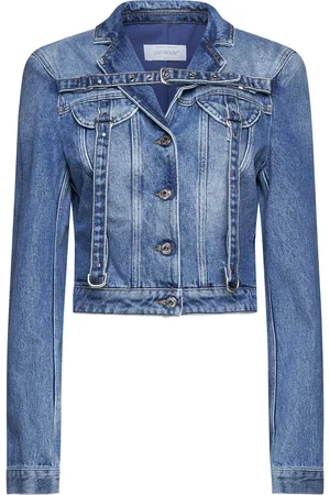 OFF-WHITE Cargo Crop Denim Jacket