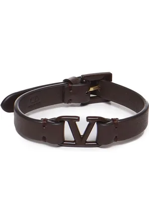 VALENTINO GARAVANI Calfskin Vlogo Bracelet