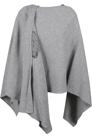 ERMANNO SCERVINO Crochet Detail Poncho Coat