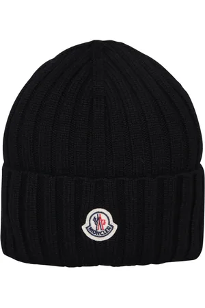 Moncler Wool Beanie With Logo Patch