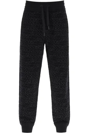 Dolce & Gabbana Flocked Logo Joggers