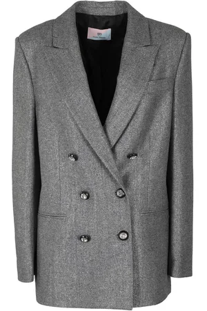 Chiara Ferragni Metallic Effect Long-sleeved Blazer