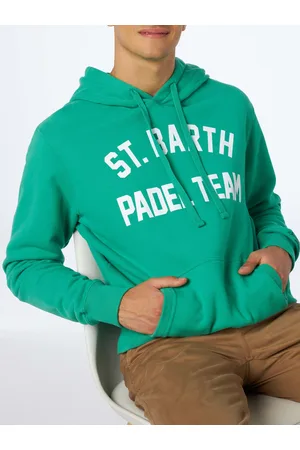 MC2 SAINT BARTH Cotton Hoodie With St. Barth Padel Team Print