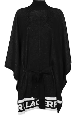 Karl Lagerfeld Turtleneck Poncho