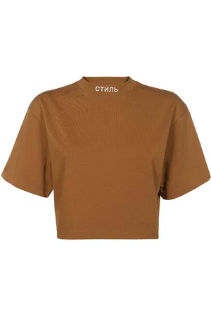 Heron Preston Logo Detail Cropped T-shirt