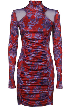 VERSACE Floral Print Mini Dress