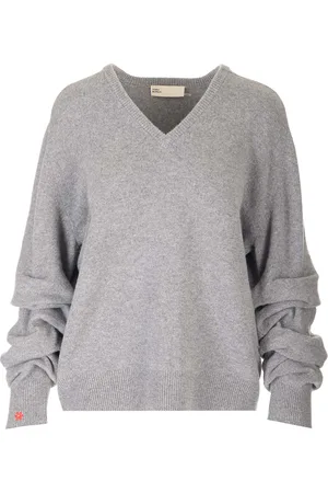 Tory Burch Gathered Sleeves Sweater