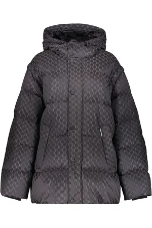Karl Lagerfeld Hooded Nylon Down Jacket