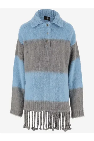 Etro Fringed Striped Long Sweater