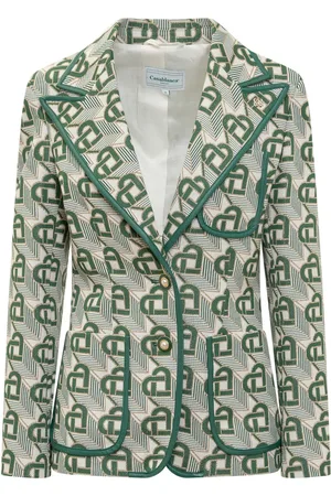 Casablanca Heart Monogram Jacquard Single-breasted Jacket