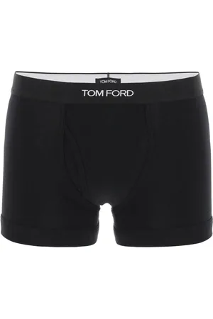 Tom Ford Logo Print Cotton Trunks