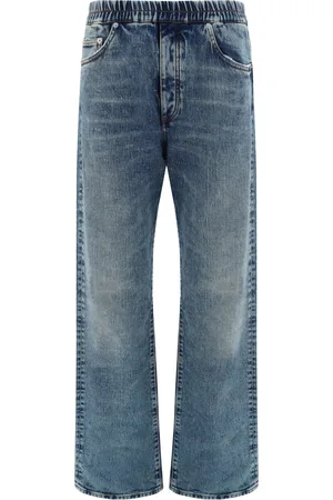 Heron Preston Elastic Waisted Wide-leg Jeans