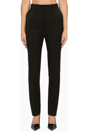 Saint Laurent Wool Satin Trousers