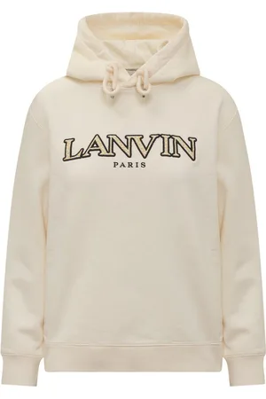 Lanvin Logo Embroidered Drawstring Hoodie