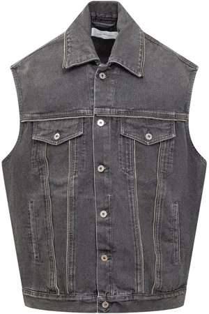 OFF-WHITE Zip Denim Over Vest