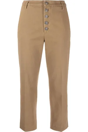 Dondup Brown Stretch-cotton Trousers