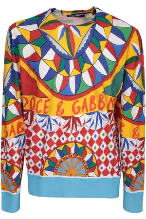 Dolce & Gabbana Cart Print Multicolor Jumper