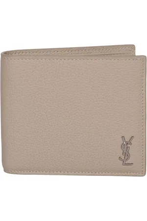 Saint Laurent Tiny Cassandre East/west Beige Wallet