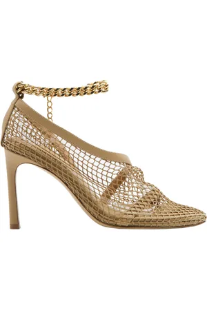 Bottega Veneta Stretch Sandals In Leather And Mesh