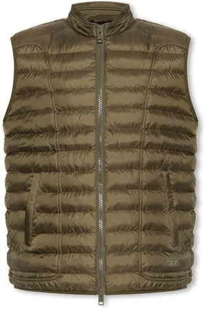Diesel W-hawkyl-sl Zip-up Sleeveless Jacket Jacket