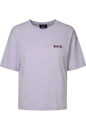 A.P.C. A. P.C. Ava Lilac Cotton T-shirt