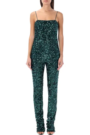 ROTATE Sequin Embellished Spaghetti Straps Jumpsuit