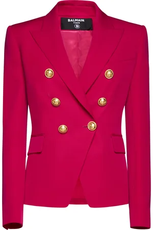 Balmain Double-breasted Blazer With Logo Buttons