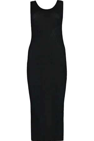 Pinko Francoforte Ribbed Knit Midi Dress