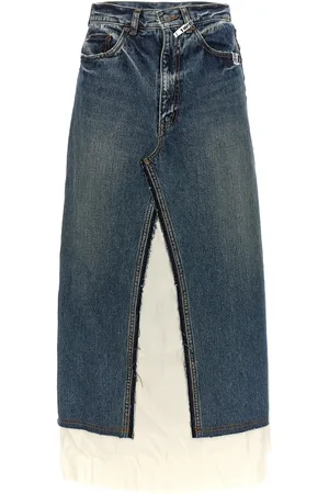 MIHARA YASUHIRO Contrast Insert Skirt