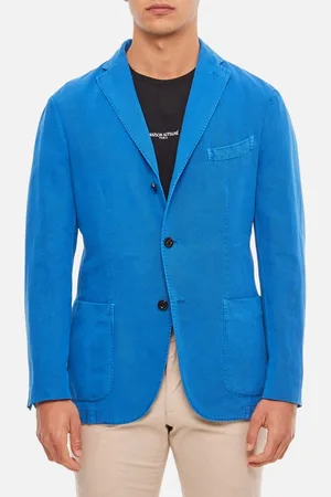 Boglioli Single-breasted Jacket 2 Buttons In Cotton Canvas