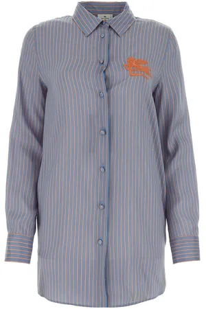 Etro Logo Embroidered Striped Shirt