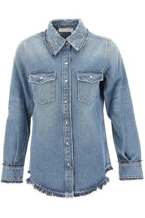 Chloé Frayed Edge Denim Shirt