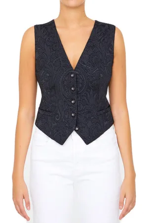 Dolce & Gabbana Leopard Printed V-neck Vest