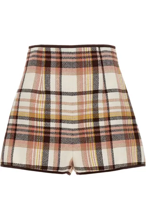 ZIMMERMANN Matchmaker Check Dance Shorts